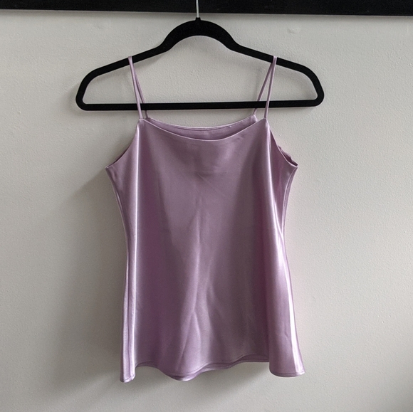 Vintage lilac satin cami blouse - Picture 2 of 4